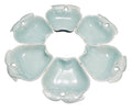 Hoenig of California 734 Green Apple Lazy Susan Relish Dishes Set of 6