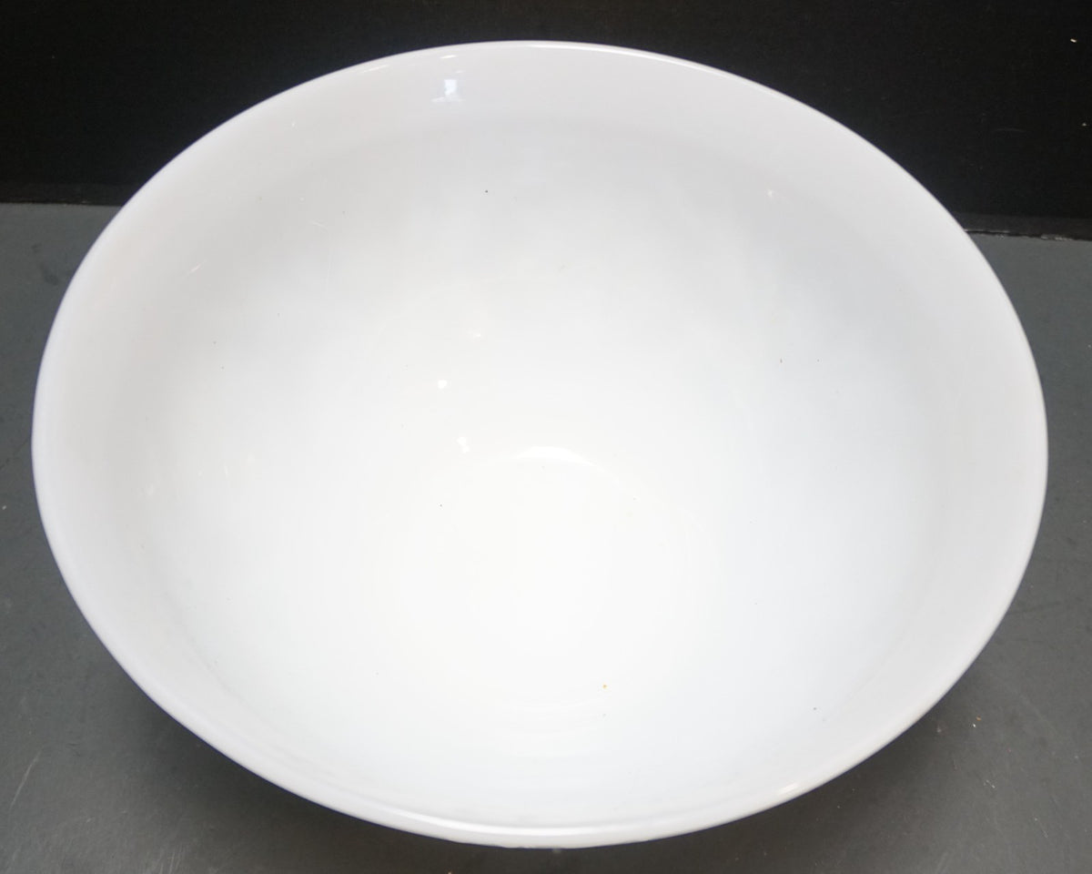 Anchor Hocking White Milk Glass Sandwich Punch Bowl