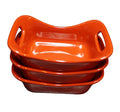 Rachael Ray Red Serveware 10 Oz Ramekins Rectangle Bowl Bakers Set of 3