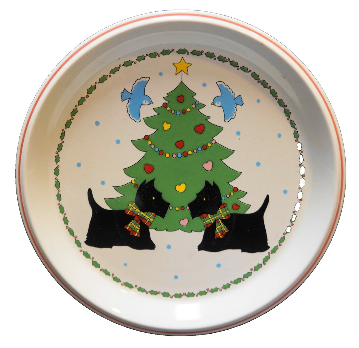 Mikasa Scotch Pine Child's Plate 1970s