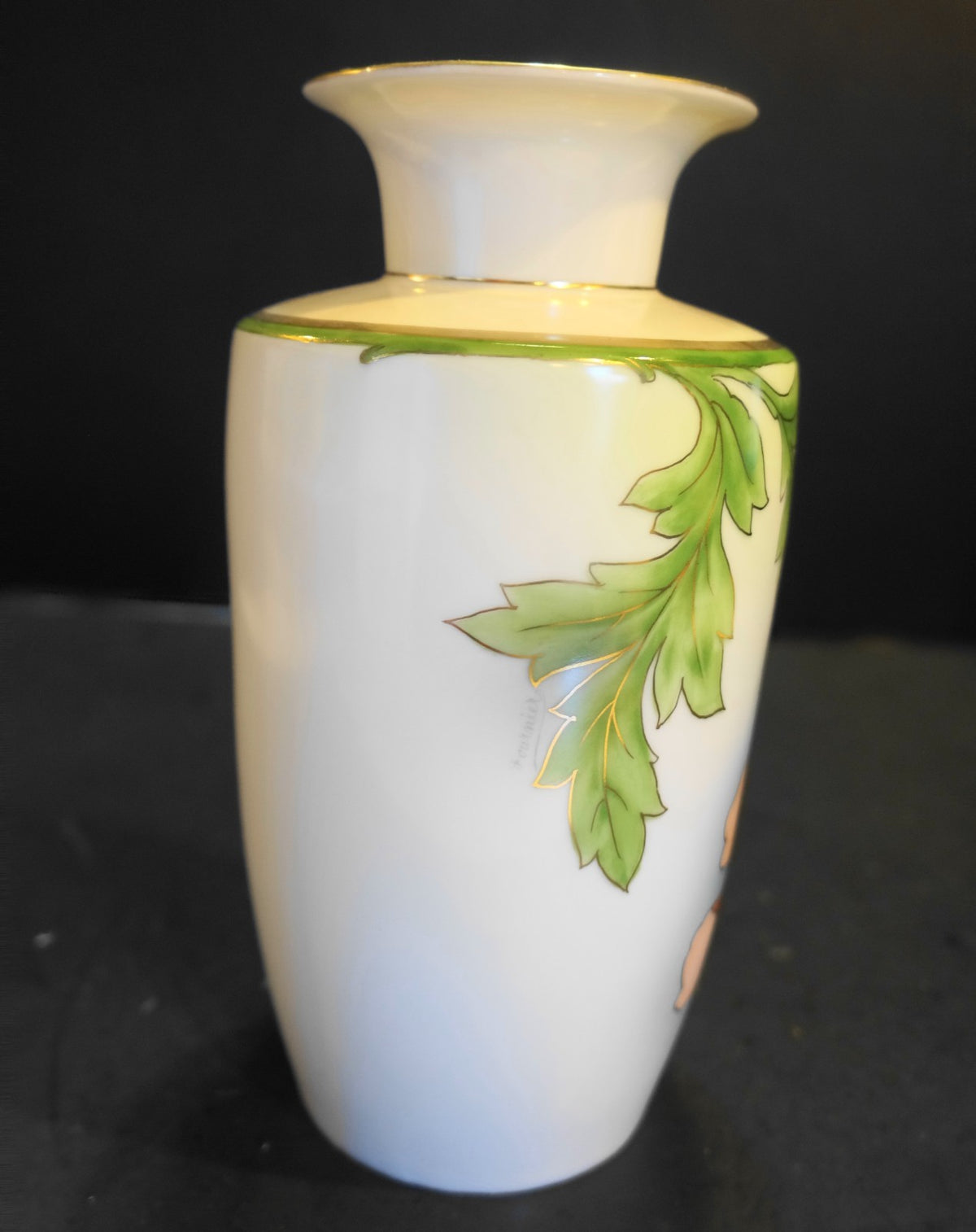 Royal Munich Zeh Scherzer Bavaria Porcelain Hand Painted Vase 1890s