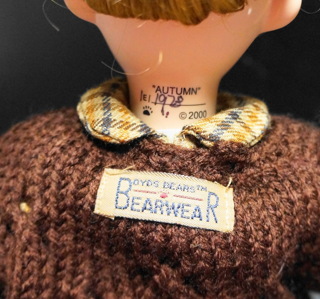 Boyd's Bears Yesterdays Child Autumn Porcelain Doll Limited Edition 2000