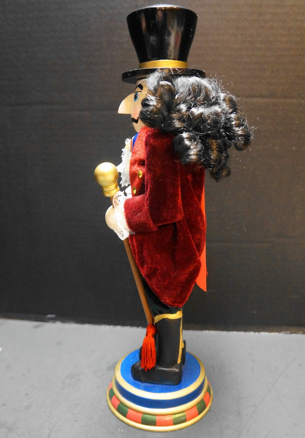 Pier 1 Nutcracker Top Hat Pocket Watch Cane Black Hair