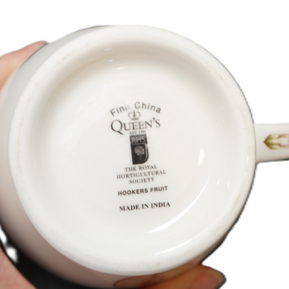 Queen's Hooker Fruit Creamer Peaches Fine China India