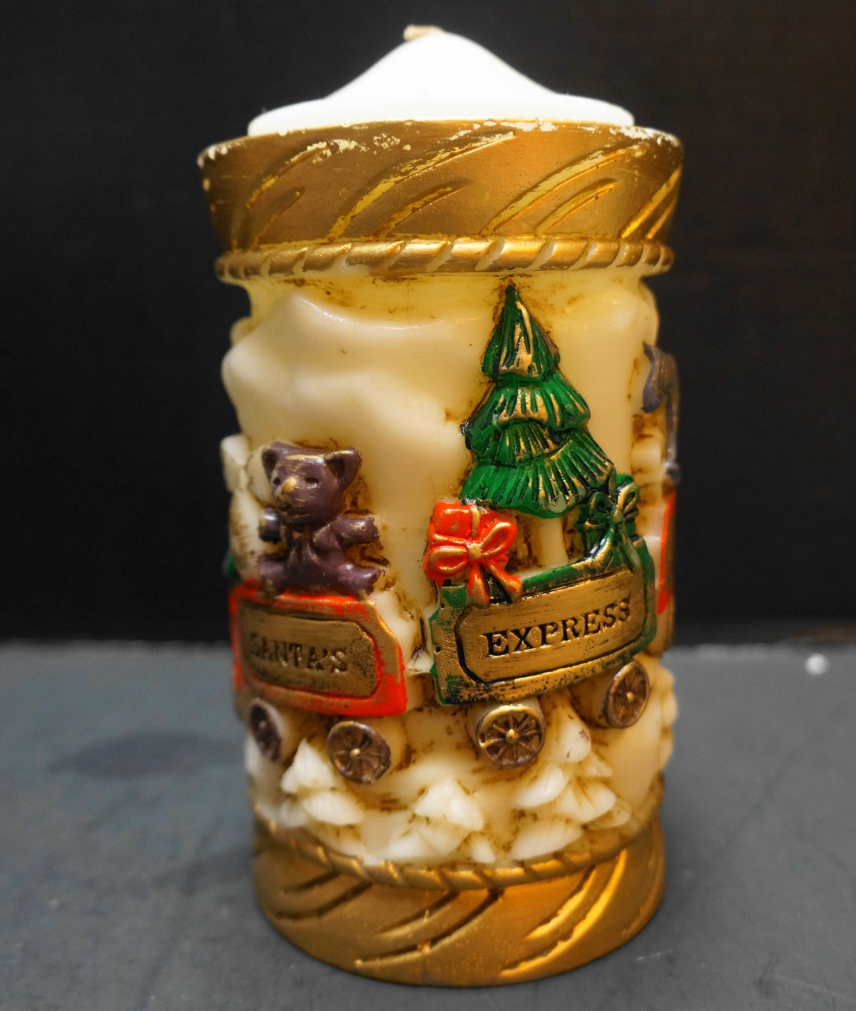 Emperor Art Creations Candle #70 Santa's Express Train 1986