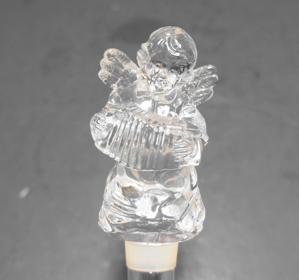 Mikasa Cherub Song Crystal Wine Bottle Stopper 1990s