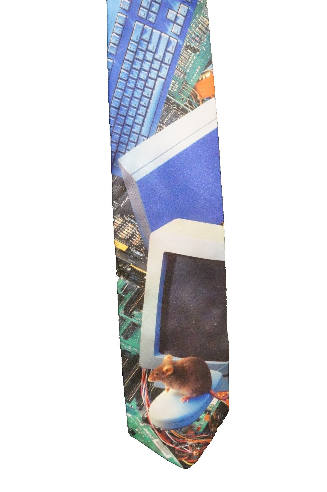 Ralph Marlin Computer Images Mouse Vintage Novelty Necktie