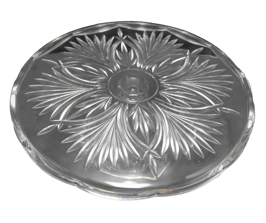 Royal Limited Bohemia Czech Lead Crystal Cake Stand 11 1/2 IN
