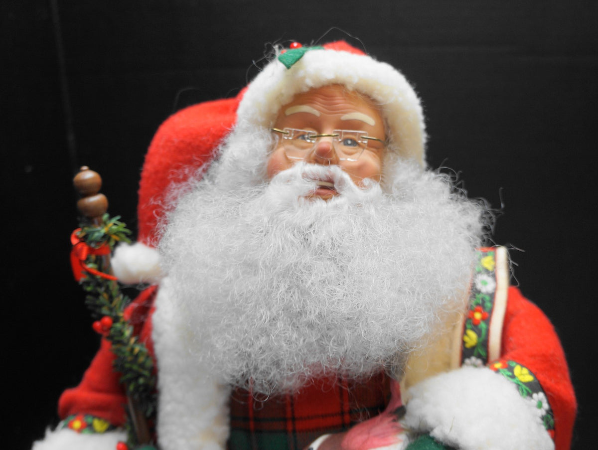 Holiday Creations Santa Musical Figurine 24" Noel 1993