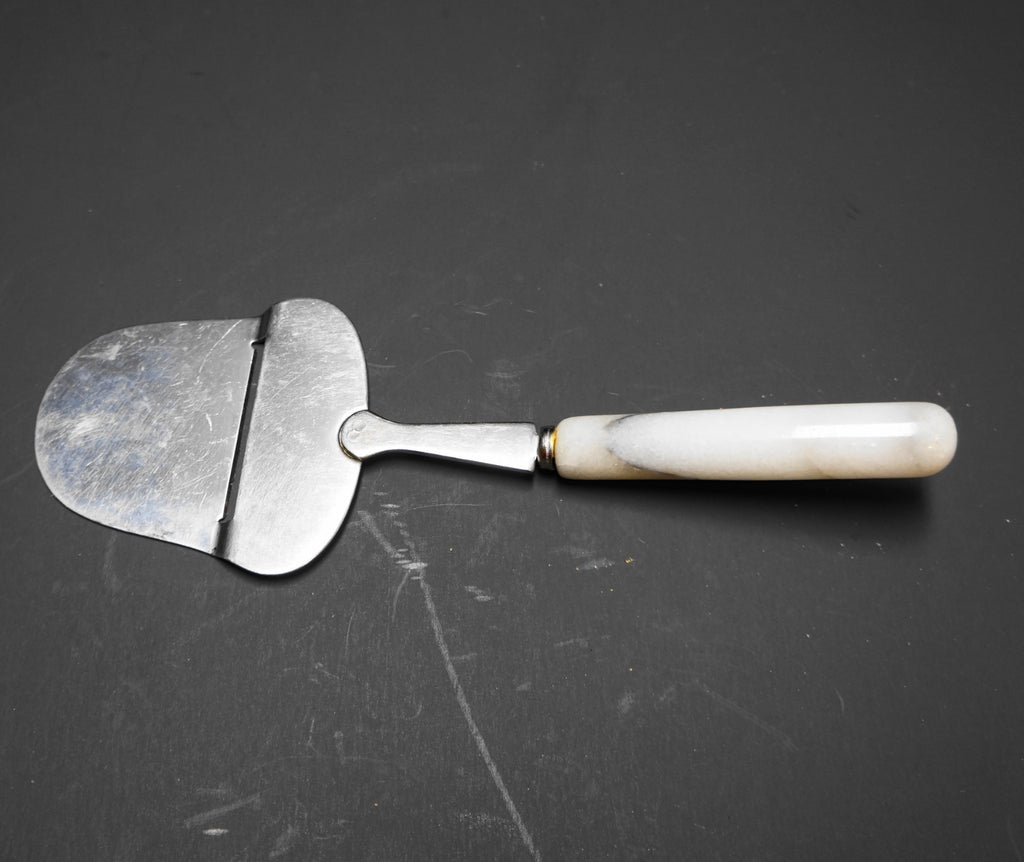 White Marble Handle Cheese Slicer