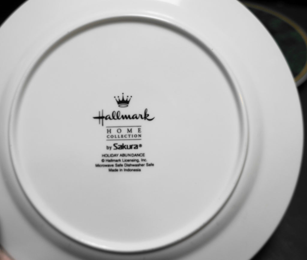 Hallmark Holiday Abundance Sakura Salad Plates Set of 4