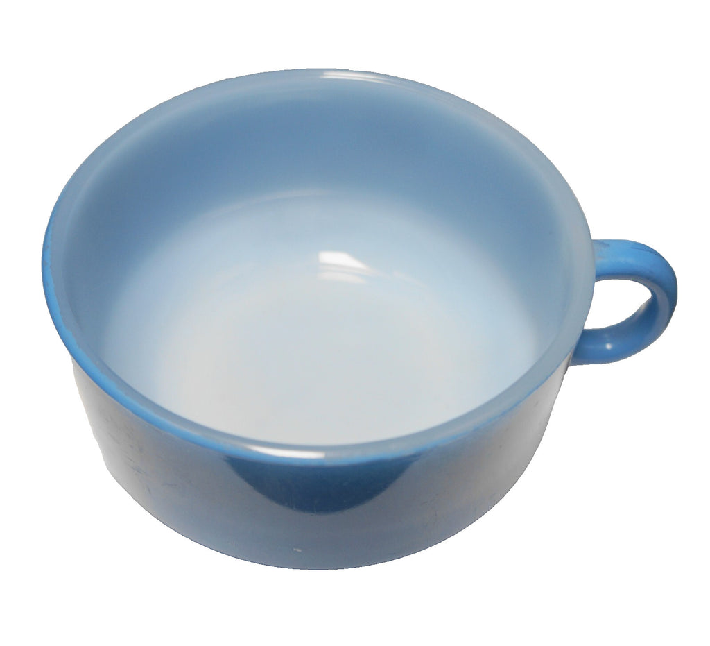 Glasbake Blue Soup Mug Bowl