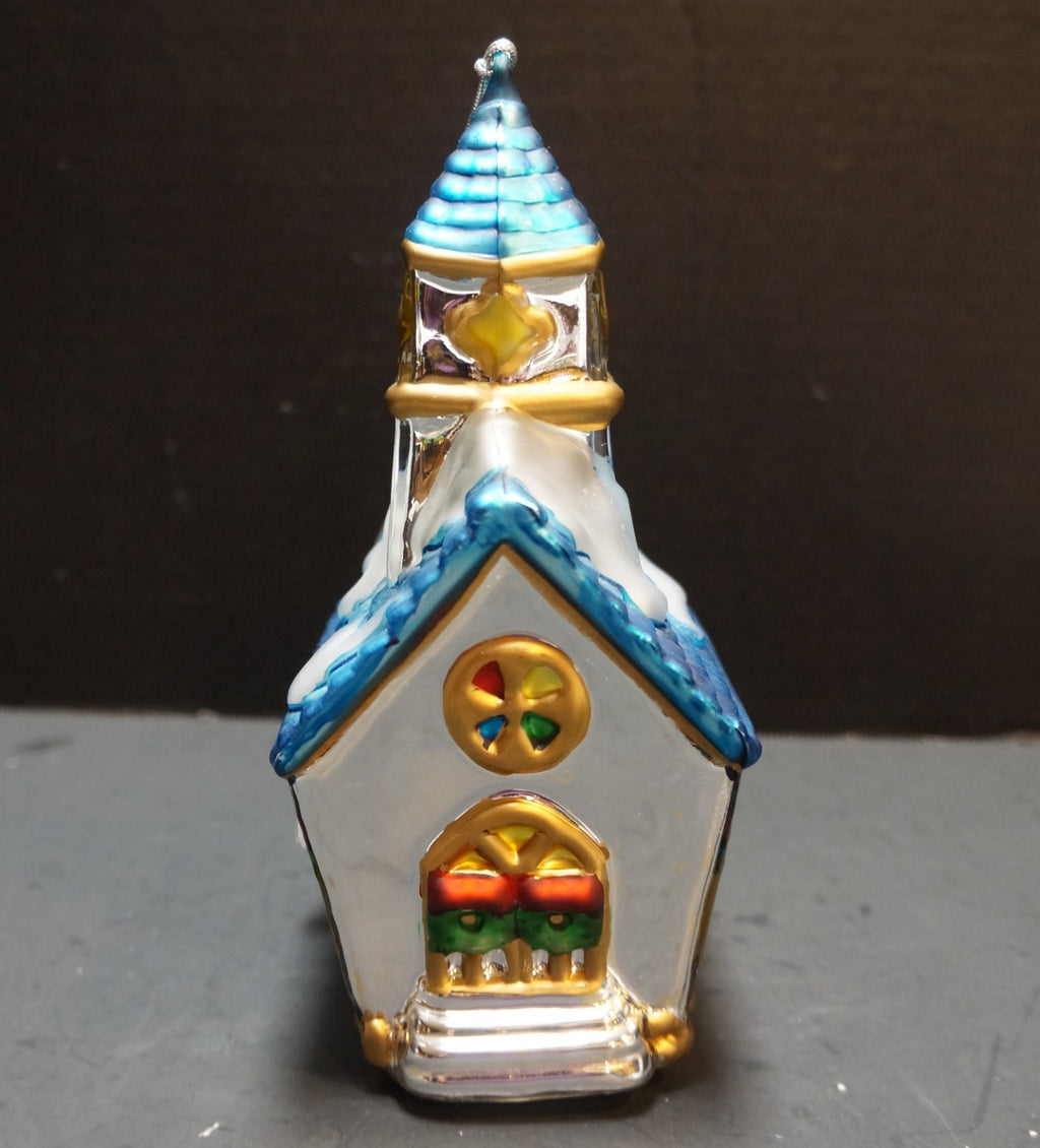 Department 56 Mercury Glass Church Steeple Christmas Ornament Large