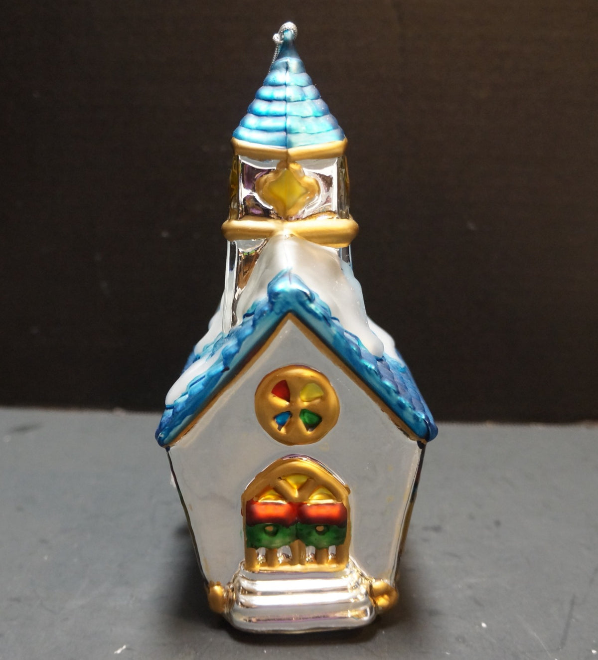 Department 56 Mercury Glass Church Steeple Christmas Ornament Large
