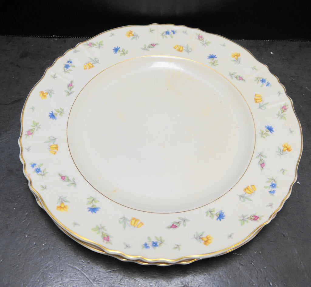 Syracuse China Old Ivory Suzanne Federal Shape Dinner Plates Pair