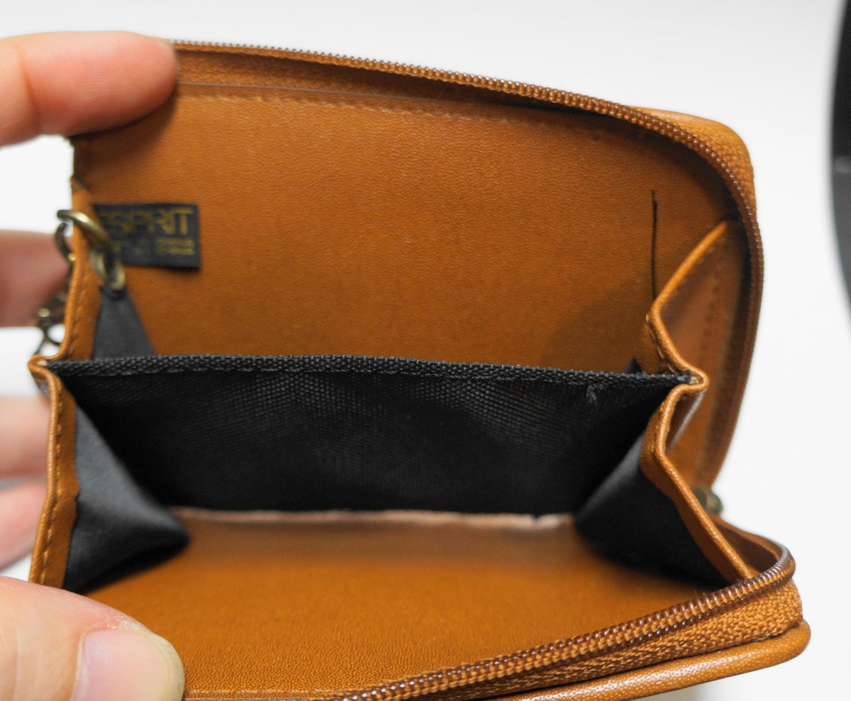 Navy Blue Esprit For The Nineties PVC Pebbled Wallet