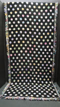 Echo Black Rainbow Polka Dot Jacquard Reversible Blanket Scarf