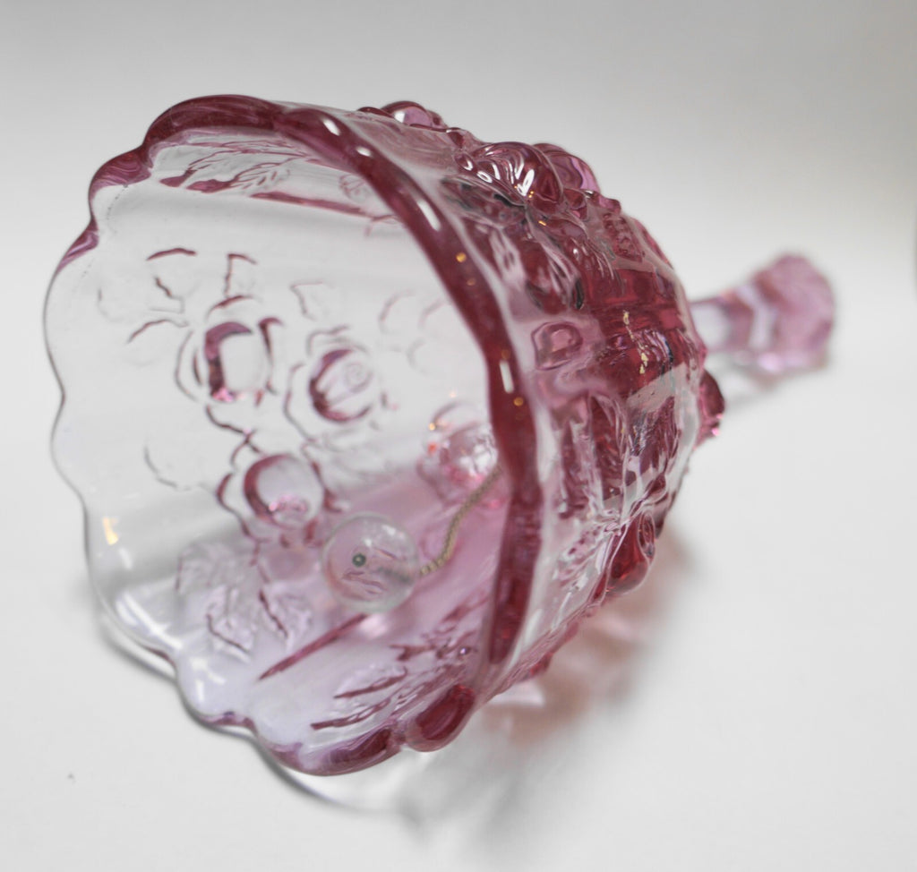 Fenton Colonial Pink Dusty Rose Bell Scalloped Rim