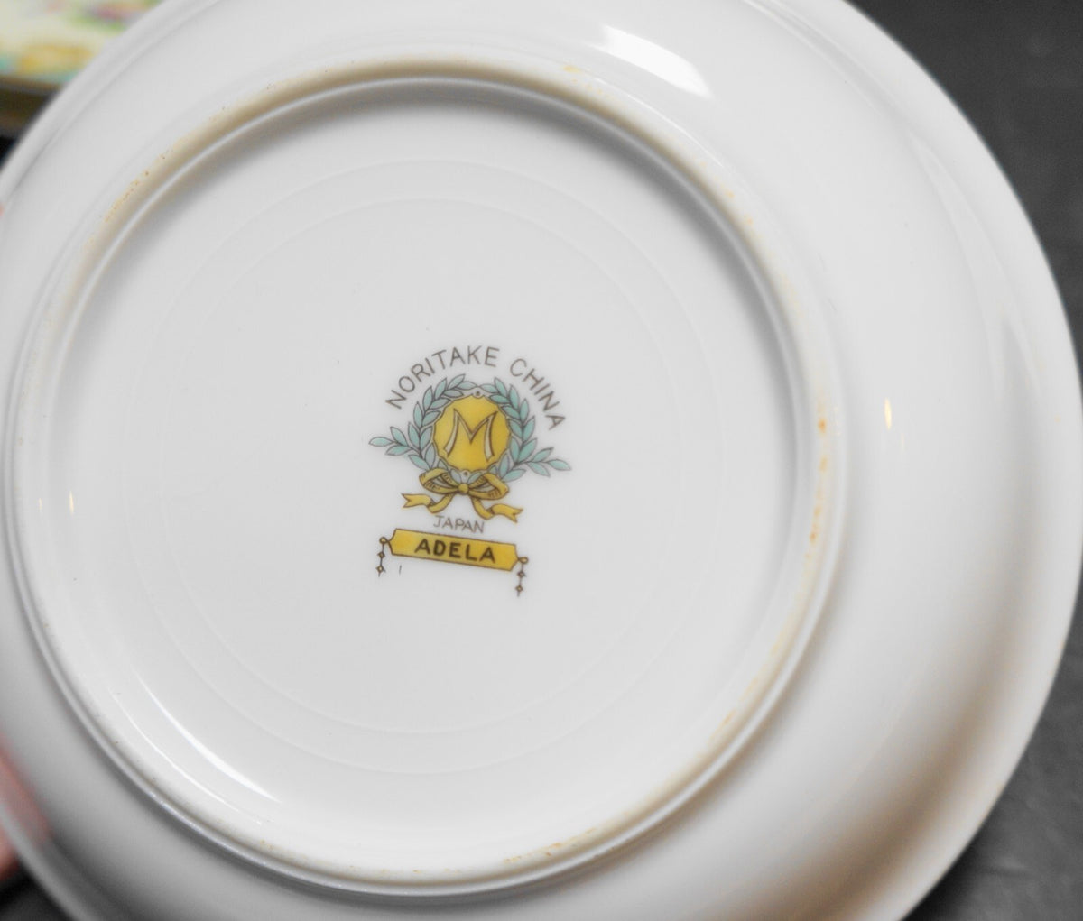 Noritake Adela Bowls Plates 7 Pieces 1930s Aqua Rim
