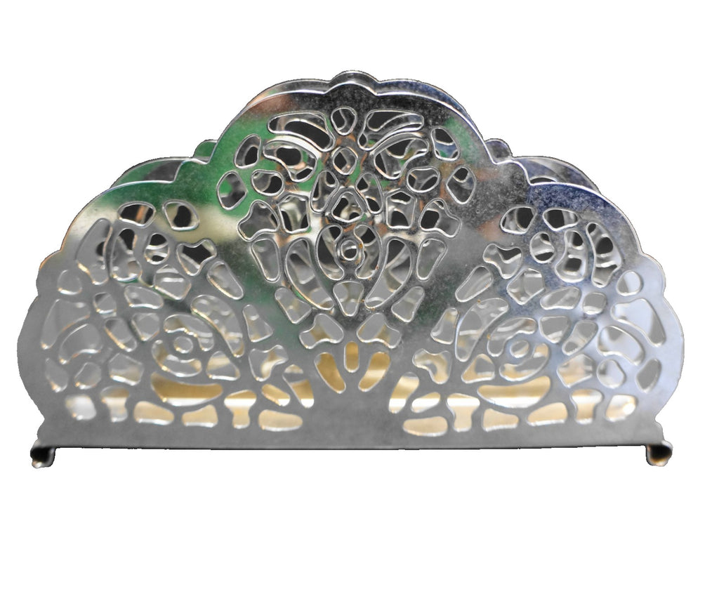 Irvin Ware Chrome Filigree Small Napkin Holder