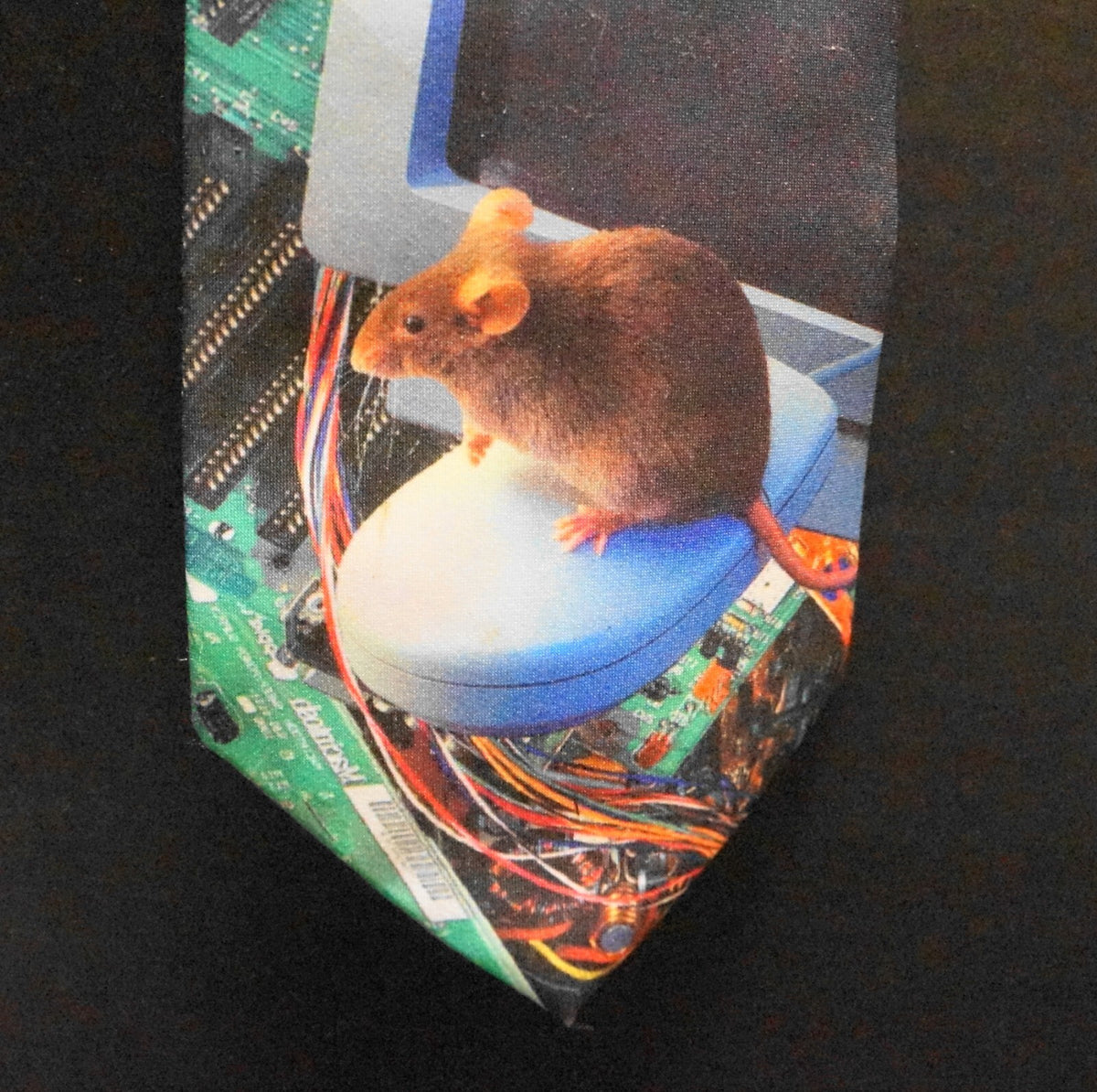 Ralph Marlin Computer Images Mouse Vintage Novelty Necktie