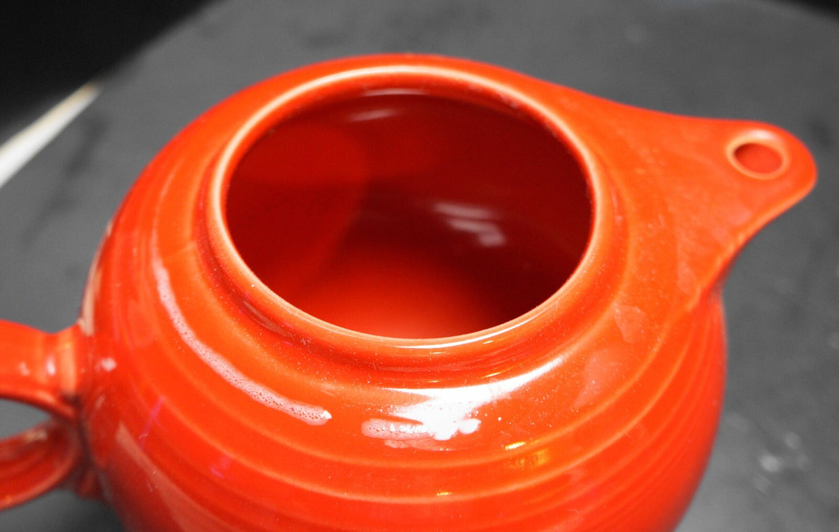 Homer Laughlin Fiesta Fiestaware Scarlet Red Teapot Ring Handle