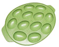Zak Designs Confetti Melamine Egg Plate Lime Green
