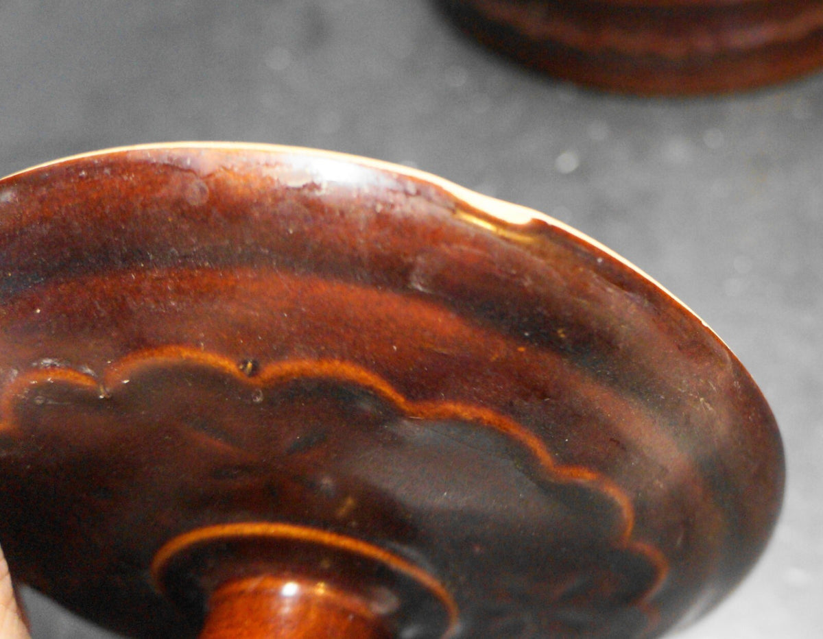 Marcrest Stoneware Brown Daisy Dot Cookies Cookie Jar