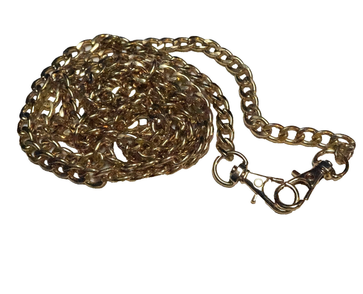Gold Tone Cuban Link Chain Belt 46" L/XL