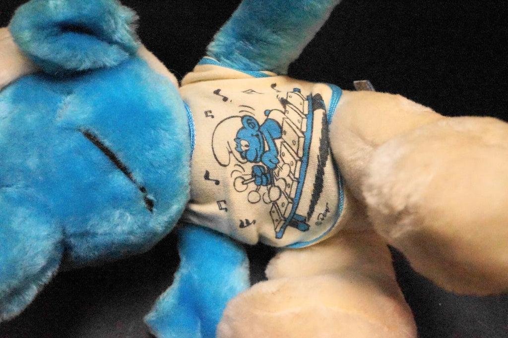 Plush Smurf 1982 Walter Berrie Peyo Musical Lullabies Moving Head