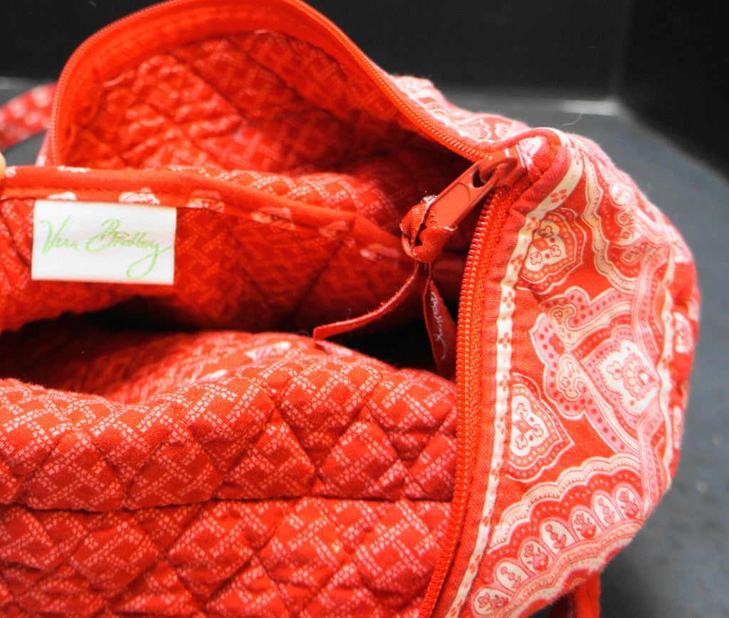 Vera Bradley Nantucket Red Villager Tote Bag Retired 2005