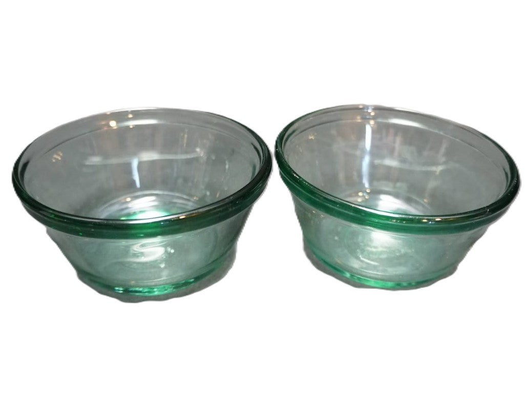 Anchor Hocking Oven Basics Green Custard Cups Pair