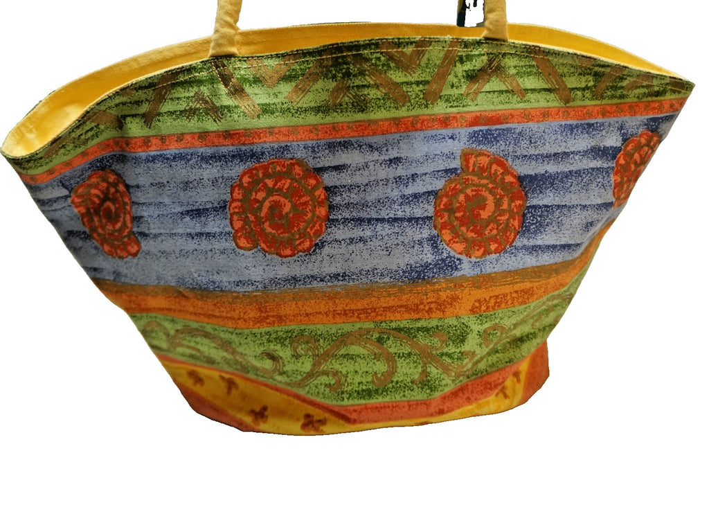 Sun 'n Sand Vintage 1990s Beach Bright Tote Bag