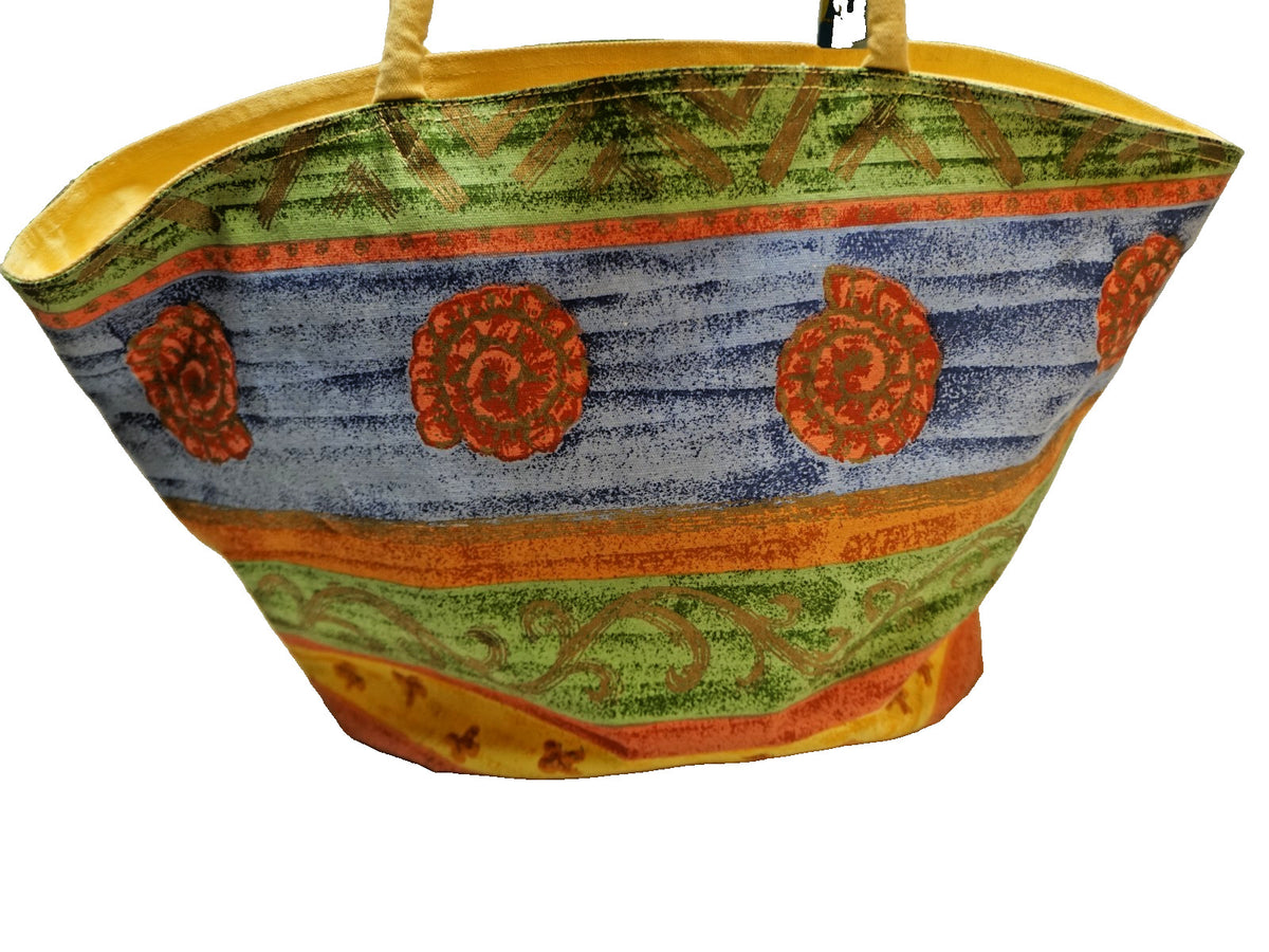 Sun 'n Sand Vintage 1990s Beach Bright Tote Bag