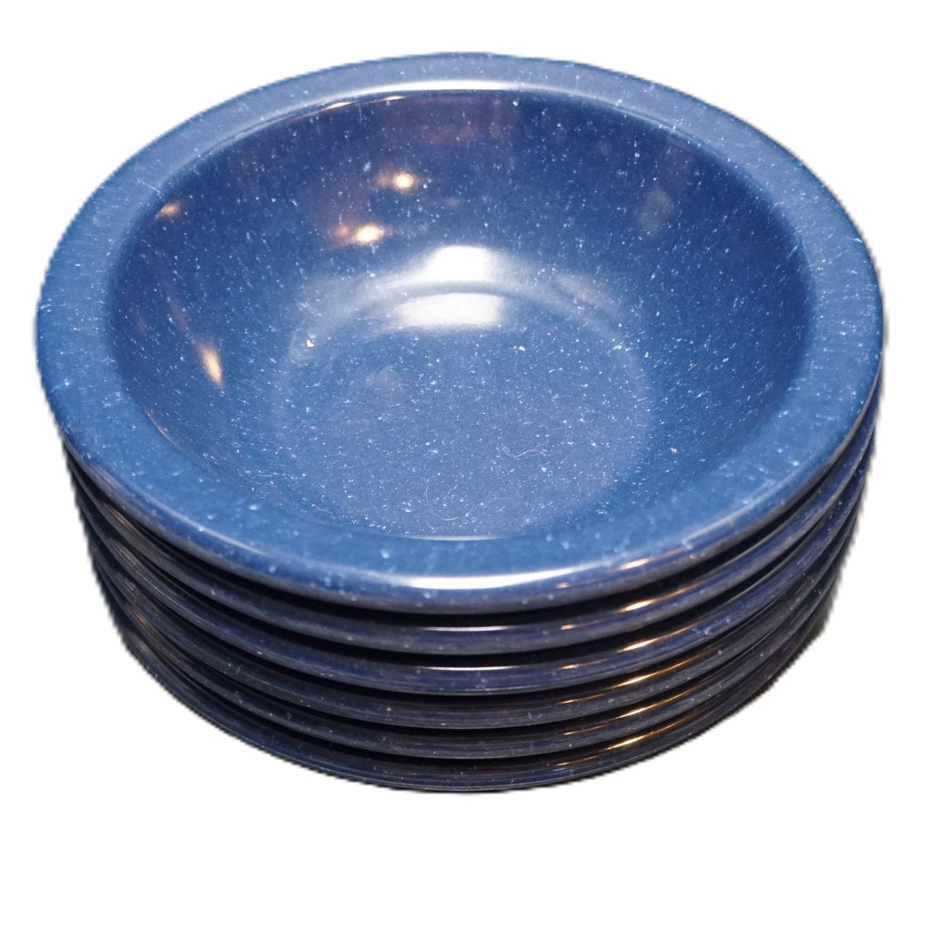 Dallas Ware Cafe Blue Speckled Small Cereal Bowls Set of 6