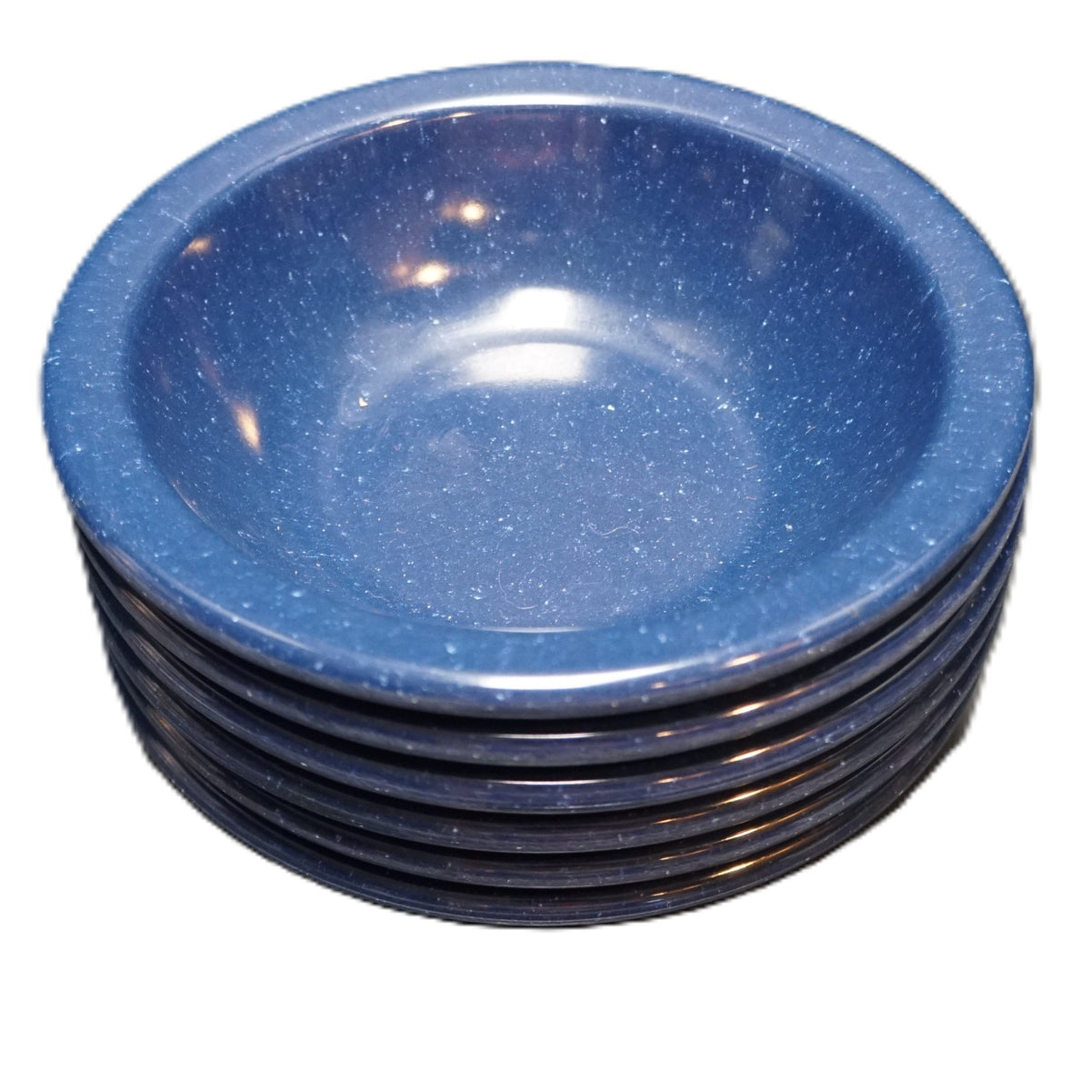 Dallas Ware Cafe Blue Speckled Small Cereal Bowls Set of 6