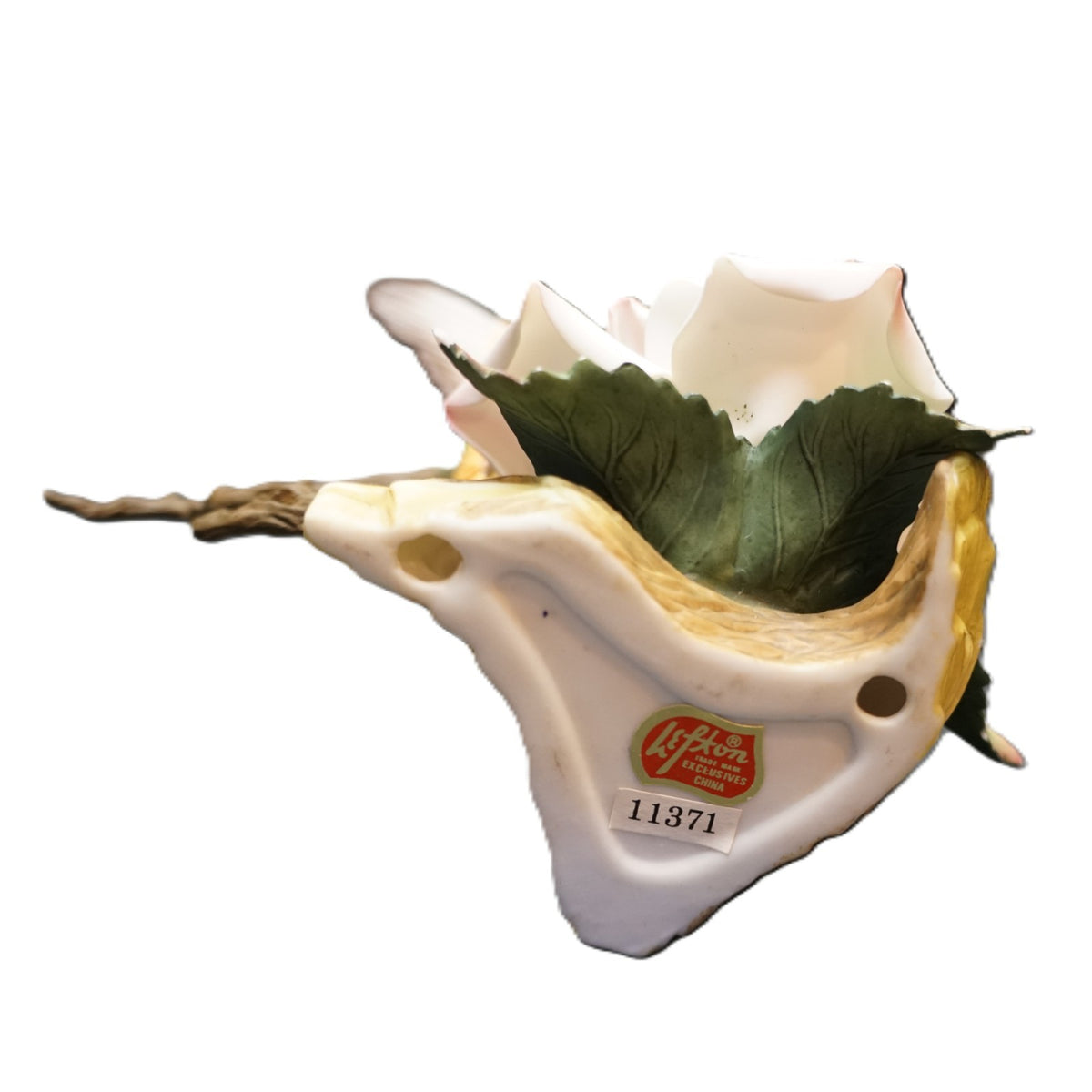 Lefton Exclusive Hummingbird and Rose Figurine #11371