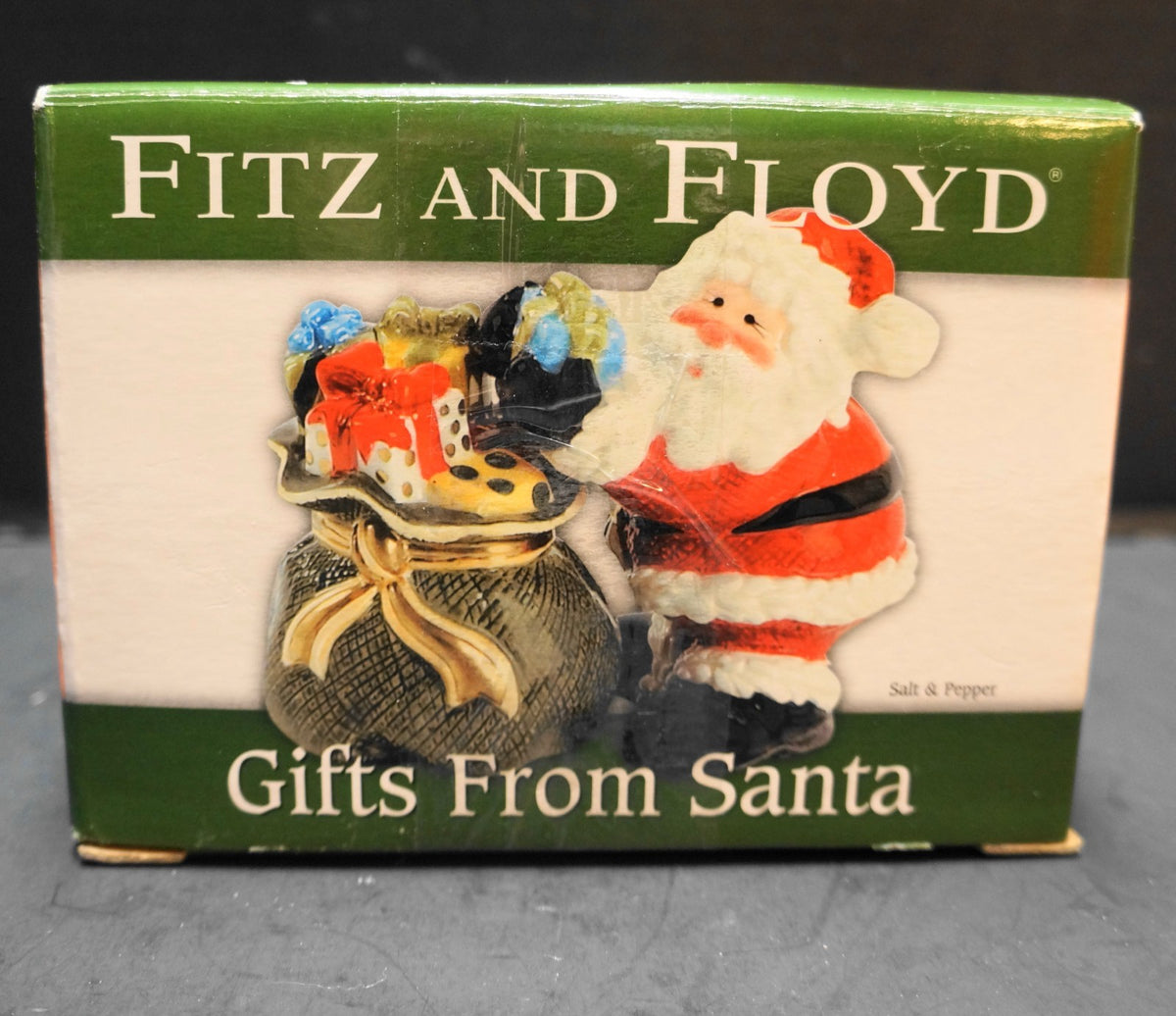 Fitz and Floyd Gifts from Santa Salt Pepper Shakers 2005