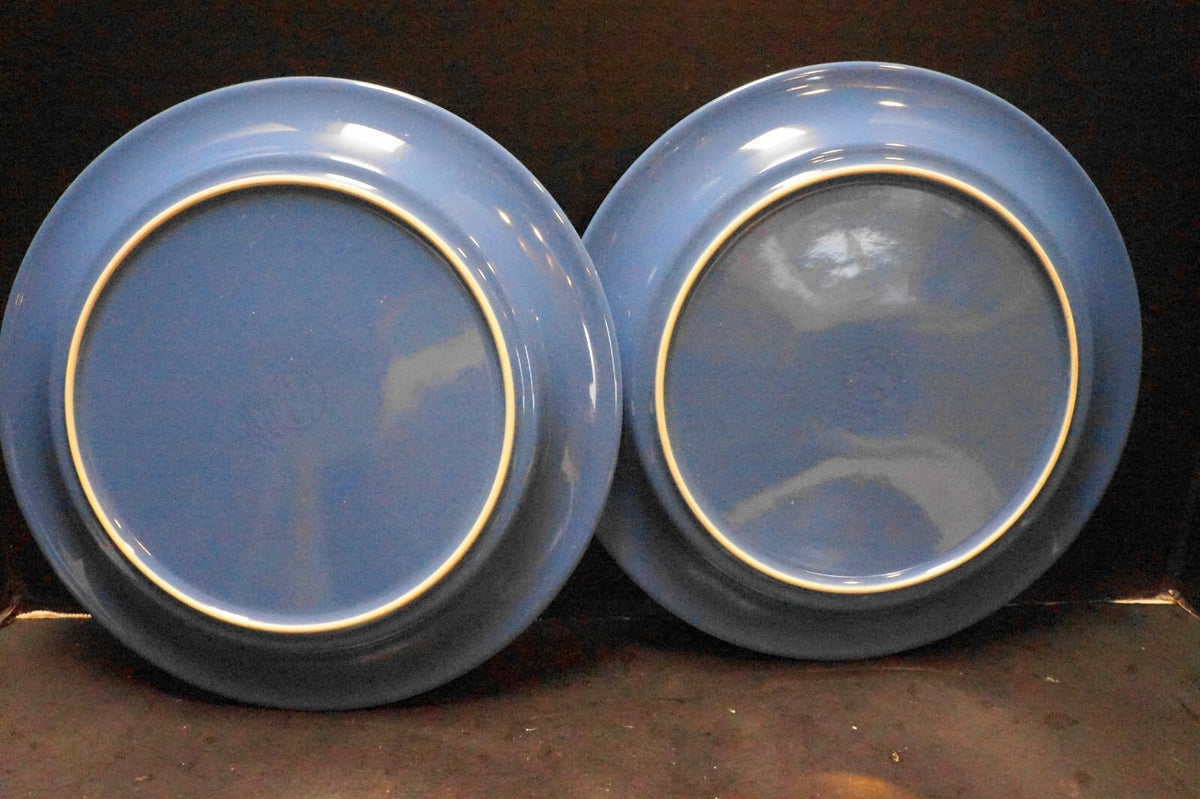 Nancy Calhoun Solid Sky Blue Dinner Plates Pair