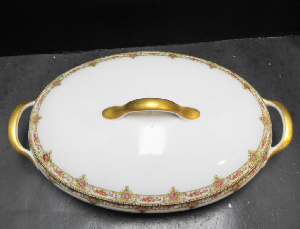 U.C. Limoges FB&CO France Oval Covered Vegetable Dish Casserole