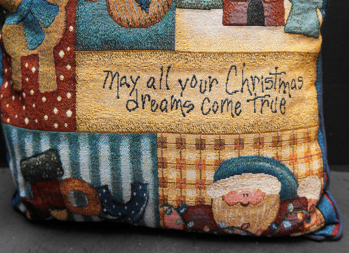 May All Your Christmas Dreams Come True Tapestry Pillows Pair