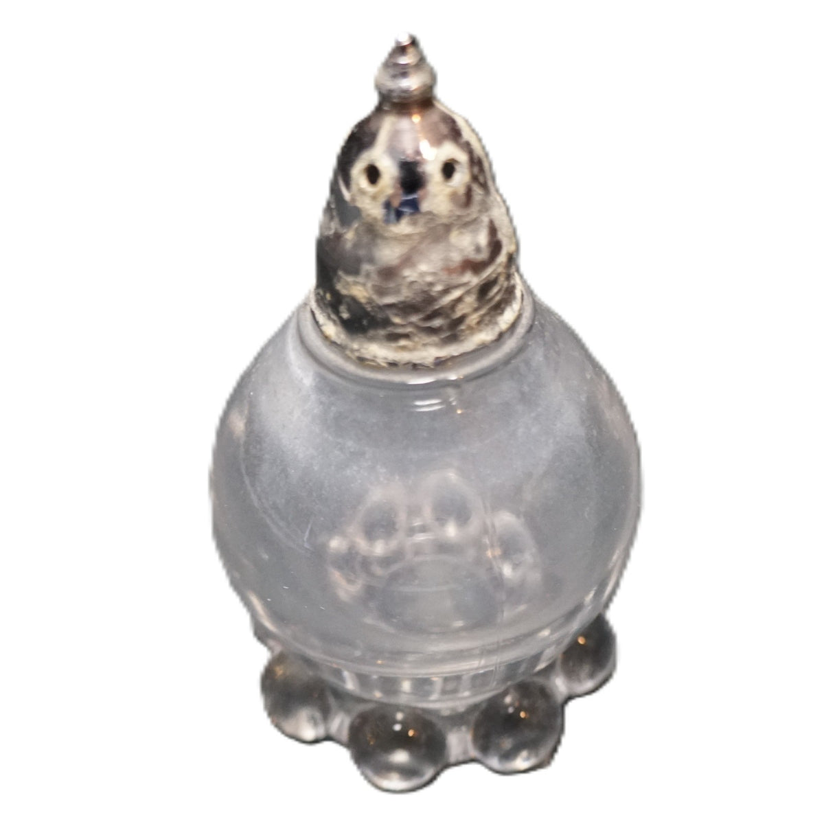 Imperial Candlewick Single Salt Shaker #95 Metal Lid Corroded