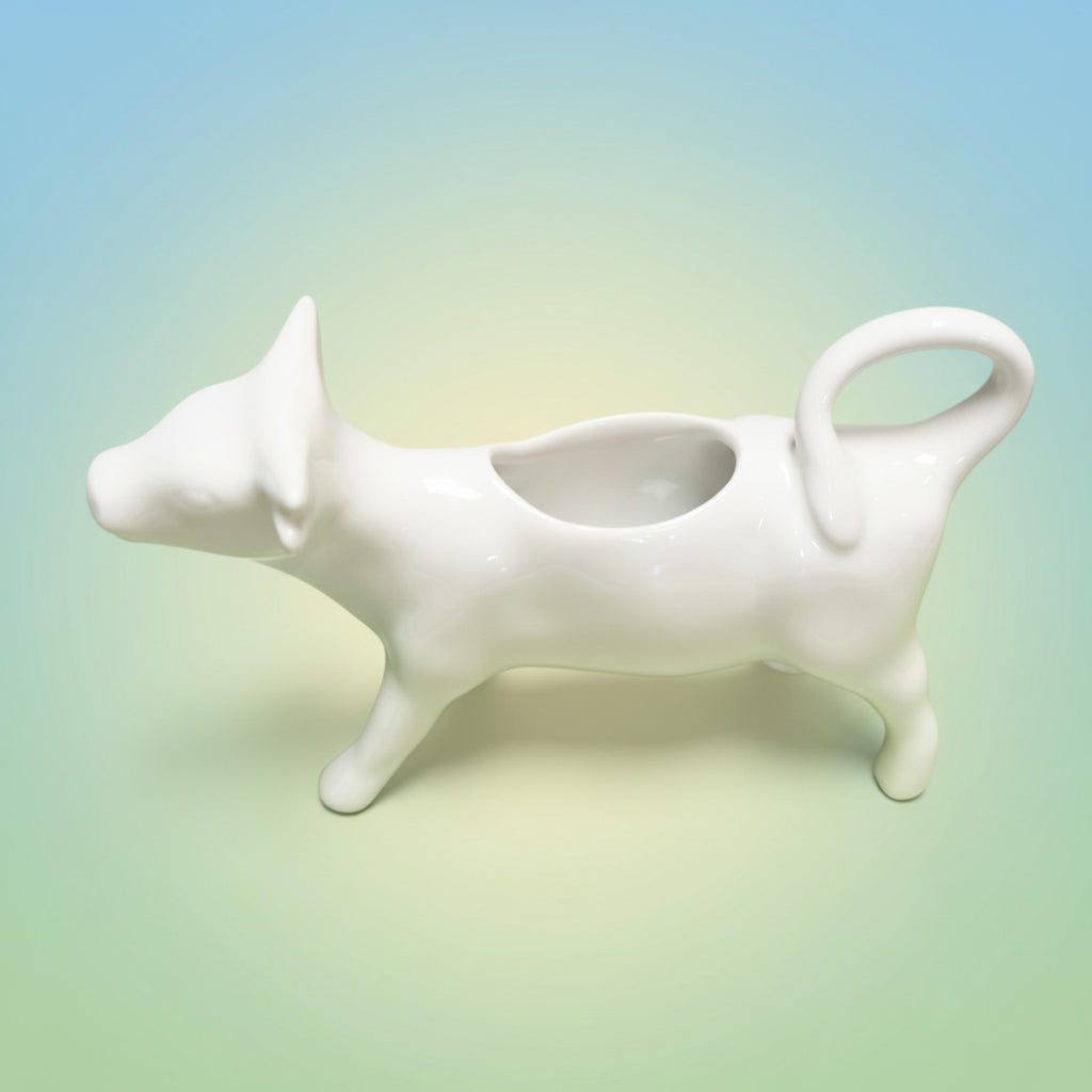 SOLD France Classic Whiteware Williams Sonoma Cow Creamer 3 Oz
