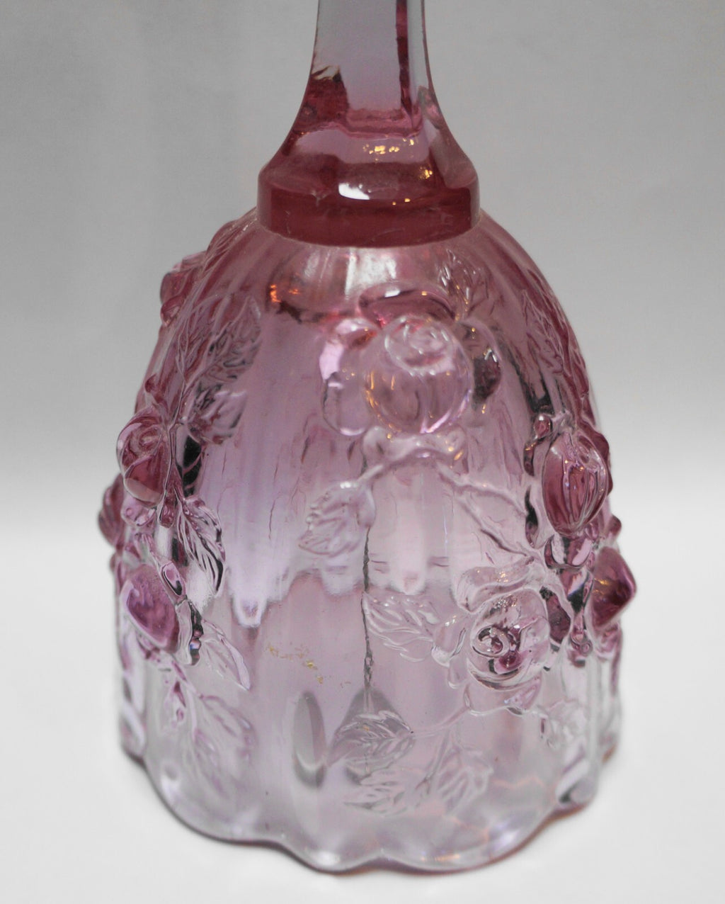 Fenton Colonial Pink Dusty Rose Bell Scalloped Rim
