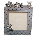 Connoisseur Pewter Baby Child Photo Frame Teddy 123 Rocking Horse 4 x 4