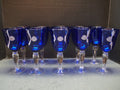 SOLD Gibson Colonial Cobalt Blue Water Goblets Set of 10
