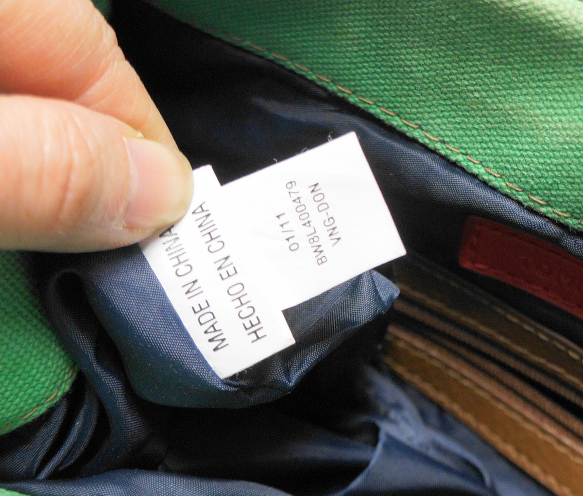 Tommy Hilfiger American Classics Plaid Small Tote Purse Green