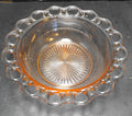 Anchor Hocking Pink Old Colony Lace Edge Serving Bowl Depression Glass