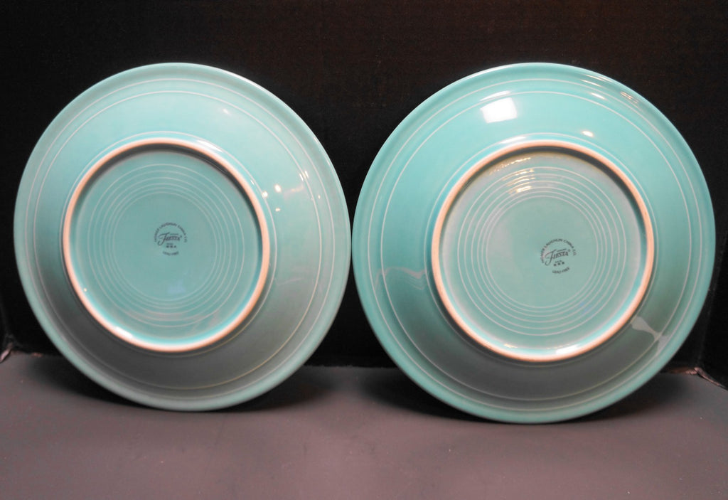 Homer Laughlin Fiesta Fiestaware Green Dinner Plates Pair Recent