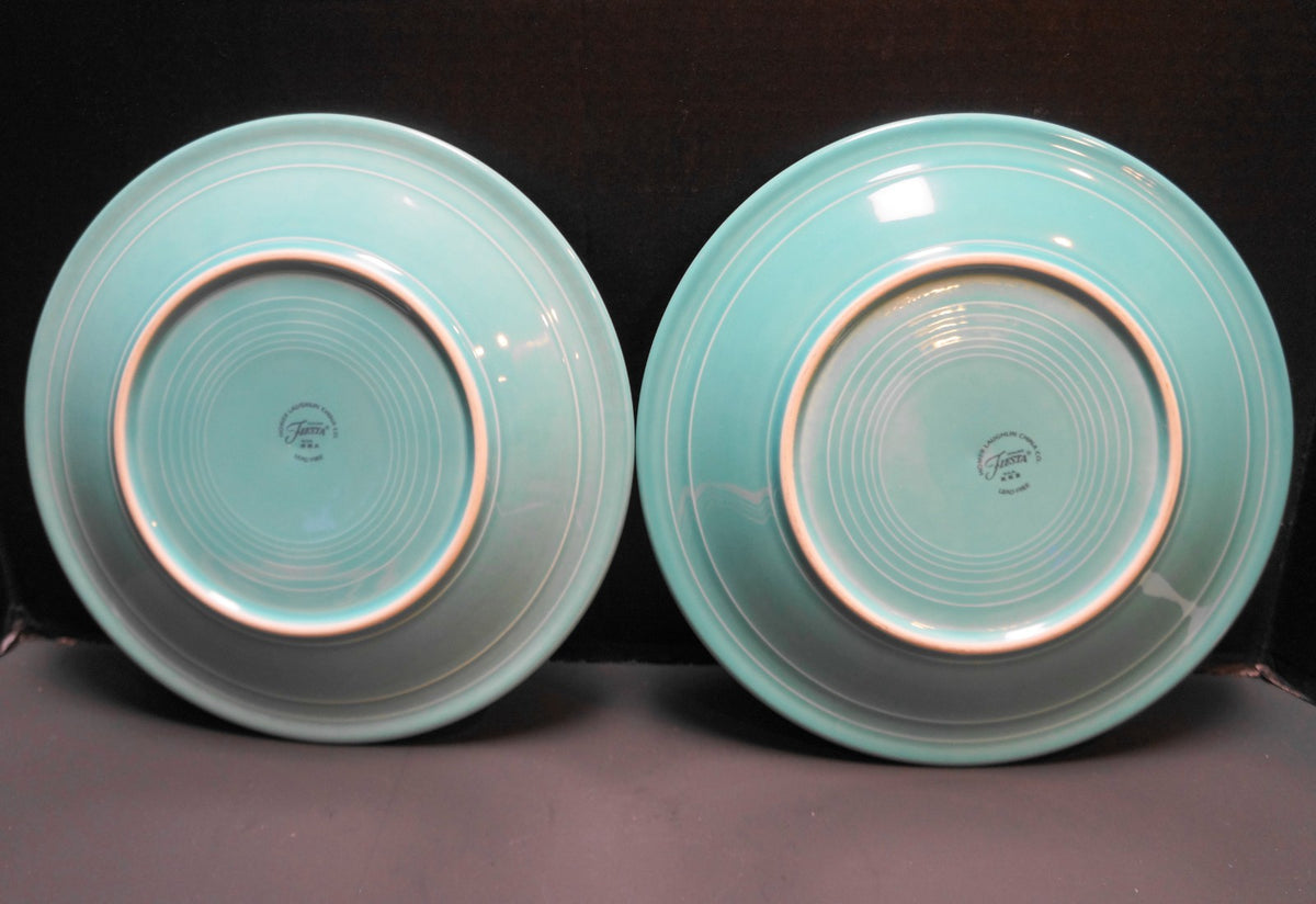 Homer Laughlin Fiesta Fiestaware Green Dinner Plates Pair Recent